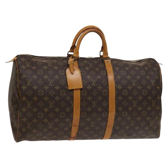 LOUIS VUITTON Monogram Keepall 55 Boston Bag M41424 - Picture 1 of 16
